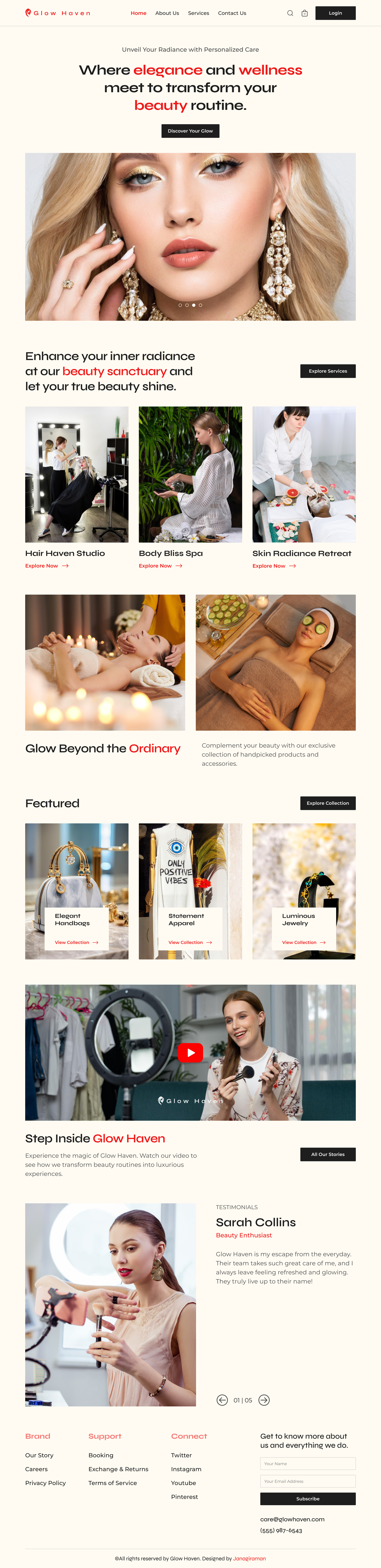 Example of Landing Page Design