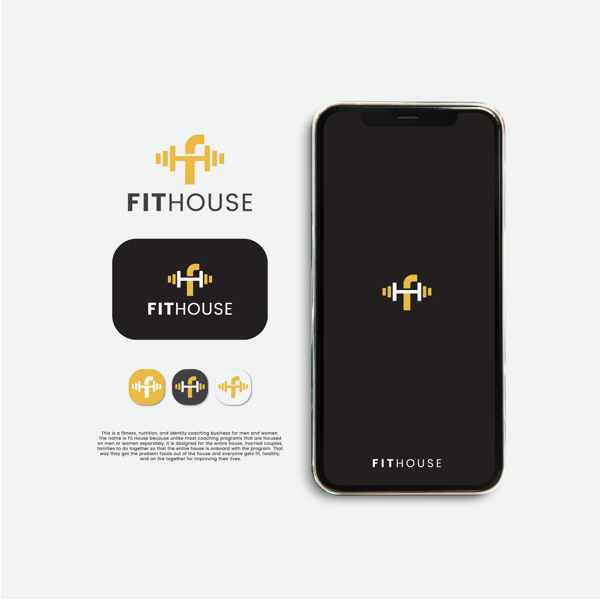 Fit House | Brand Identity brand identity branding graphic design icon logo typography