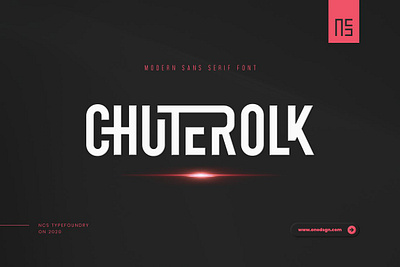 CHUTEROLK bold brand chuterolk display headline ligature font ligatures logo movie outline rounded sans sans serif