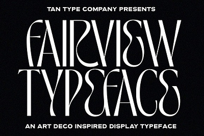 TAN - FAIRVIEW art deco font display font display typeface modern font sleek tan fairview thin font