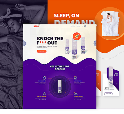 KTFO Sleep - Website Redesign ktfo sleep new website redesign sleep website typography website website design