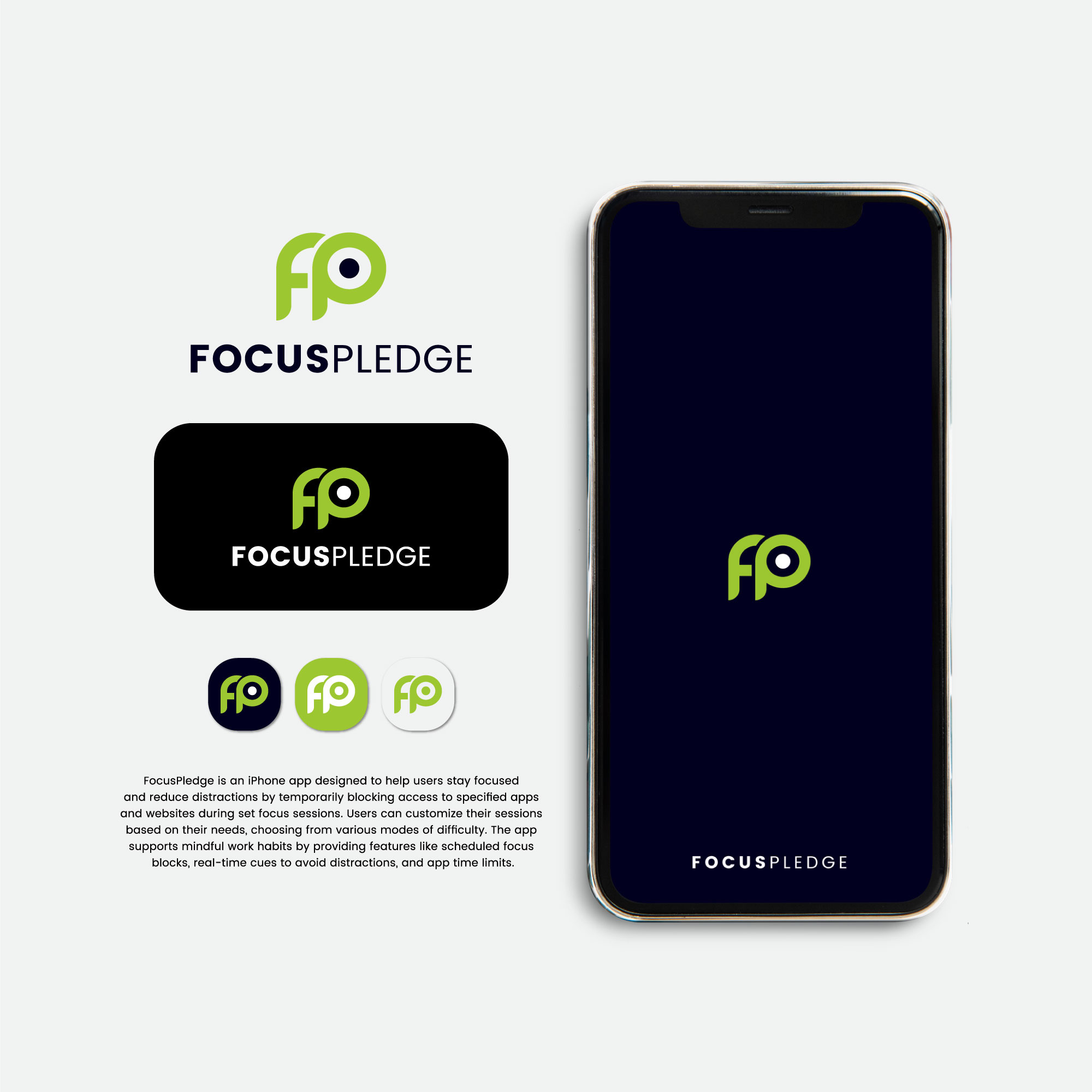 FocusPledge | Brand Identity brand identity branding design graphic design icon logo typography