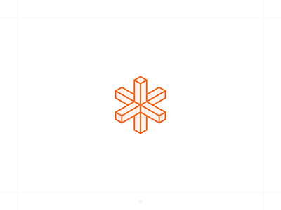 Alter* / Logo. 2d 3d ai asterisk brand branding clean design icon illustration logo mark modern orange pattern saas star symbol ui white