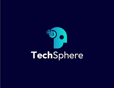 TechSphere, Modern Tech Logo branding creative logo graphic design logo logodesign logomaker logos minimal logo modern tech logo modernlogo robot robot logo robotix robotix logo tech tech logo tech robot logo tech sphere technology technology logo