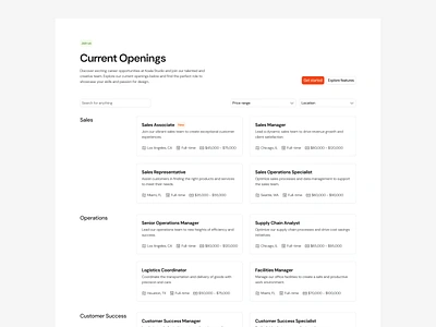 Careers · Koala UI careers careers page careers section clean design design system figma koala landing landing page light light mode ui ui design ui kit ux design web design