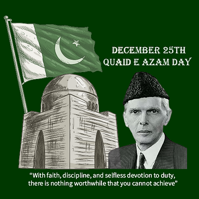 Post Design #Quaid Day facebookpost instagrampost linkedinpost muhammadalijinnah postdesign quaidday quaideazam socialmediapost ui youmequaid