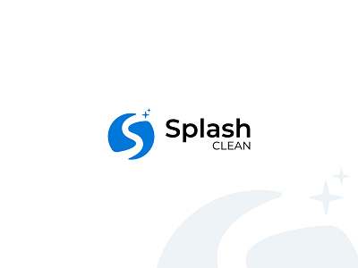 Splash (available for sale) branding clean cleaning cleaning service logo path river road s logo s monogram stars travel water