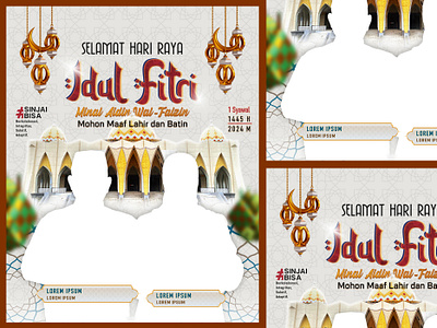 Eid Al-Fitr | Idul Fitri | Flyer flyer graphic design islamic design minimalist ramadan typography