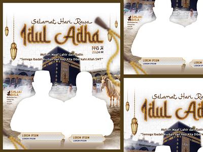 Eid al-Adha | Idul Adha | Flyer flyer graphic design islamic design minimalist typography