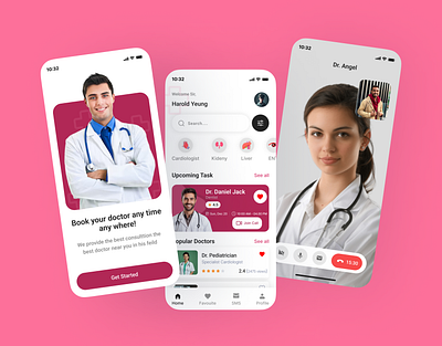 Online Medical App Design app doctor figma graphic design medical app mobile online app ui ui design ux ux design web