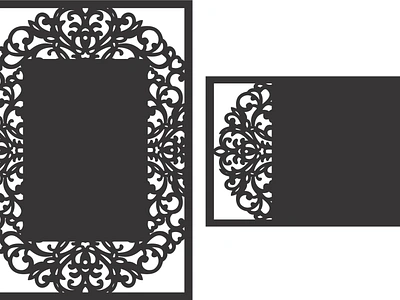 Laser cut frame design card custom service laser laser cut card laser cut card design laser cut frame laser cut wedding card laser frame lasercut card lasercut card design wedding card