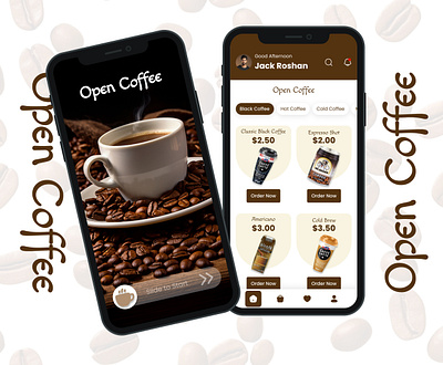 Coffee App Design by Figma app design coffee coffee app coffee app design ui uiux user interface