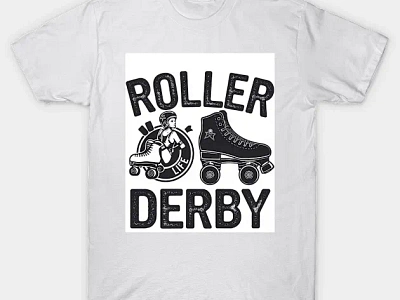 roller tshirt graphic design illustration roller tshirt