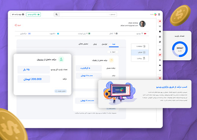 Monetizing Dashboard product product design ui ux