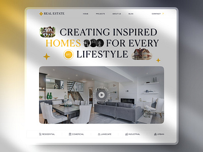 Modern Real Estate Website creative web design elegant web design landing page design luxury real estate design minimal ui design modern web ui modern website design property listing website real estate app design real estate branding real estate dashboard real estate template real estate uiux real estate website responsive web design ui uxui design trends web design inspiration website development website mockup