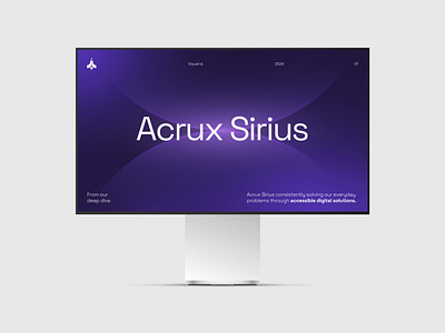 Acrux-Sirius brand identity branding design graphic design logo logo design visual identity