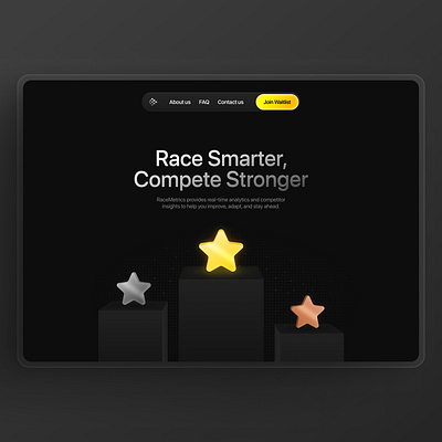 Real-Time Competition Tracking & Performance Analytics-SaaS analyst analytics data design figma graphic design hero section illustration landing page product saas ui uiux vector