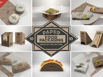 VOL.10 Food Box Packaging Mockups box packaging mockups deli mockup fast food mockup food box packaging mockups food mockup packaging mockups pasta mockup salad mockup sandwich mockup taco mockup takeout mockup wax paper mockup