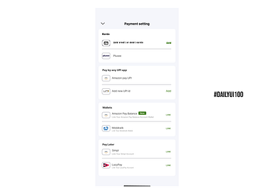 settings page #dailyui100
