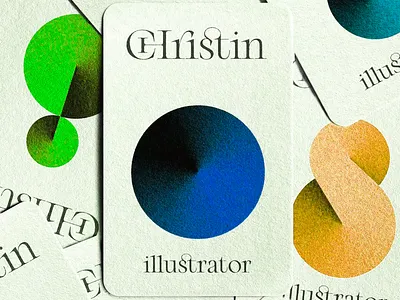 Christin - Business Card Design brand assets branding branding mockup brandmark business business card business card design business cards business mockup cards design identity illustration lettering logo logotype mockup pattern typography wordmark