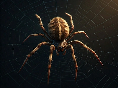 illustration spider 3d 3d animation