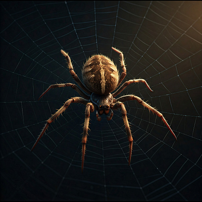 illustration spider 3d 3d animation