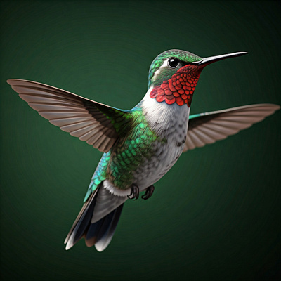 3d illustration bird 3d animation