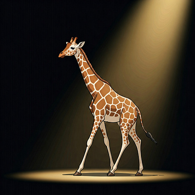 giraffe illustration animation