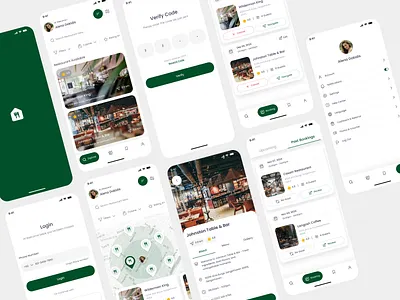 Restaurants Reservation App app design inspiration design mobileappdesign modernapp reservation app restaurantappdesign restaurantreservation app ui ui ux design uidesign uiux userinterface