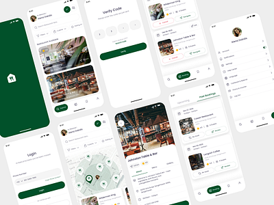 Restaurants Reservation App app design inspiration design reservation app restaurantreservation app ui ui ux design uidesign uiux userinterface