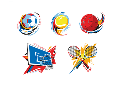 sport icons 2d art article design branding design drawing flat illustration ui vector