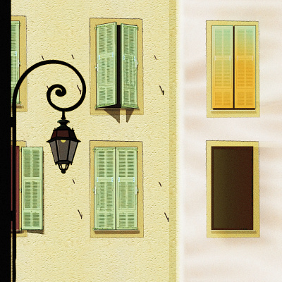 rendered unequal :: at my WIP's end... doodle fire damage gas lamp illustration noise old town shunte88 shutters vector