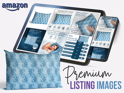 Stylish Pillow Listing Images amazon images amazon infographic bol listing graphic design images design images editing listing images shopify listing