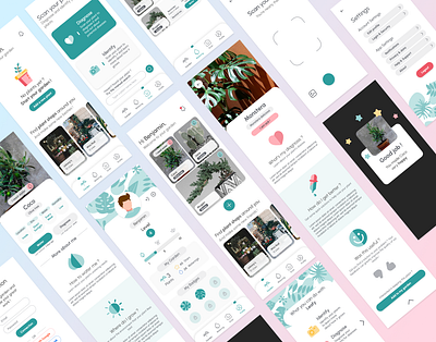 UX | UI Design : Leafy app illustration ui ux