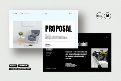 Proposal Template brand proposal brand strategy canva canva proposal collective fashion feminine logo indesign pitch deck presentation project management project proposal proposal studio stylish