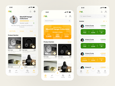 📱 PrimeMart - Vendor Dashboard Design design e commerce figma figmadesign graphic design illustration redesign typography ui ux