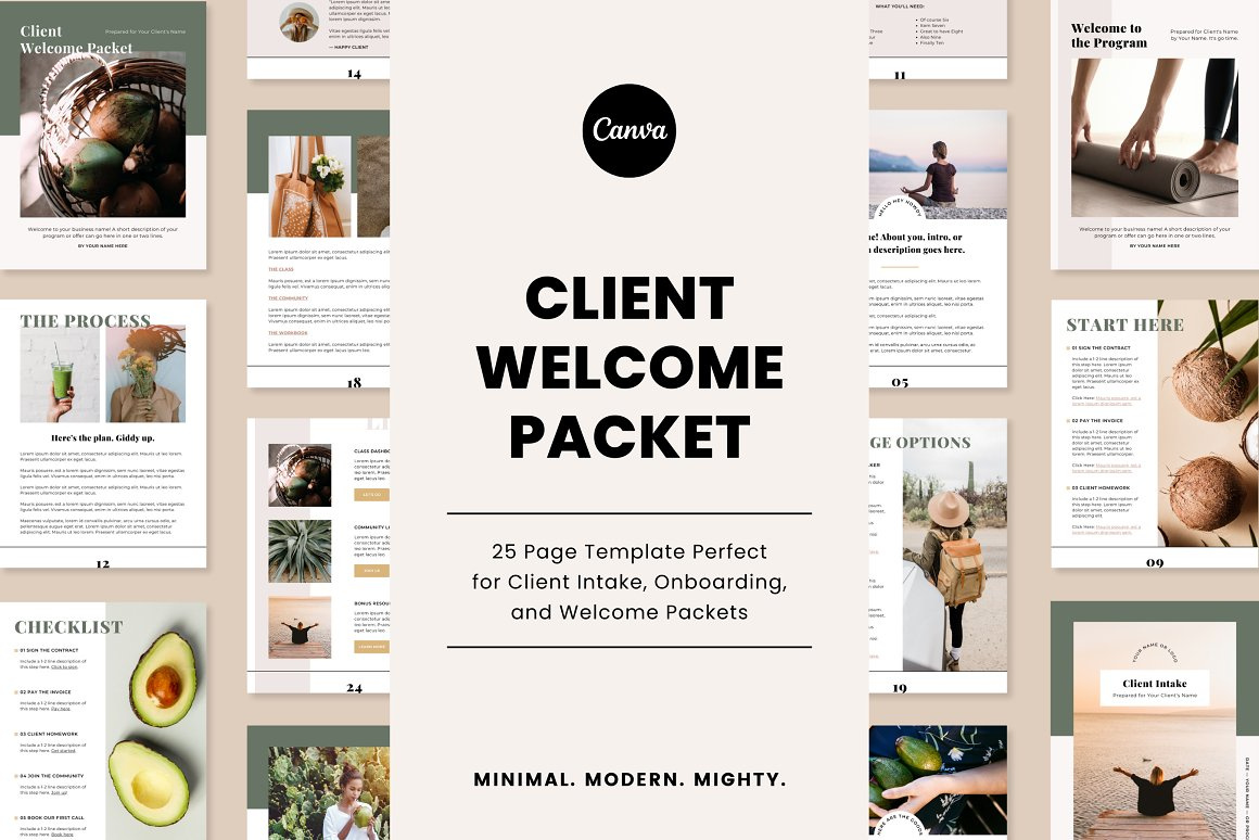 Client Welcome Packet Canva canva ebook canva template client guide client welcome client welcome guide client welcome kit client welcome packet coaching coaching template health coach herbalist welcome kit welcome packet welcome template wellness business