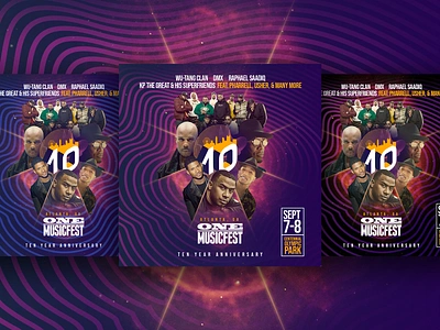 (Nostalgia) One Music Fest - Anniversary Flyers graphic design