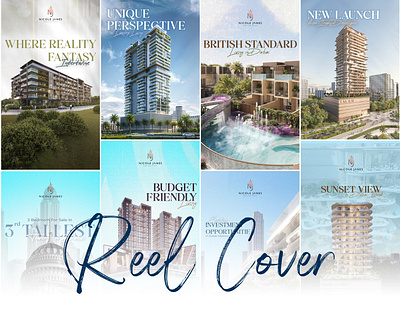 Real Estate Reel Cover apartment branding design dubai graphic design offplan real estate reel cover social media