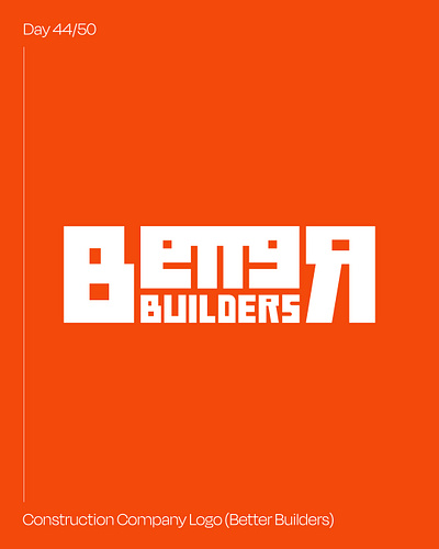 Day 45: Construction Company Logo - Better Builders brand identity branding construction logo dailylogochallenge graphic design logo