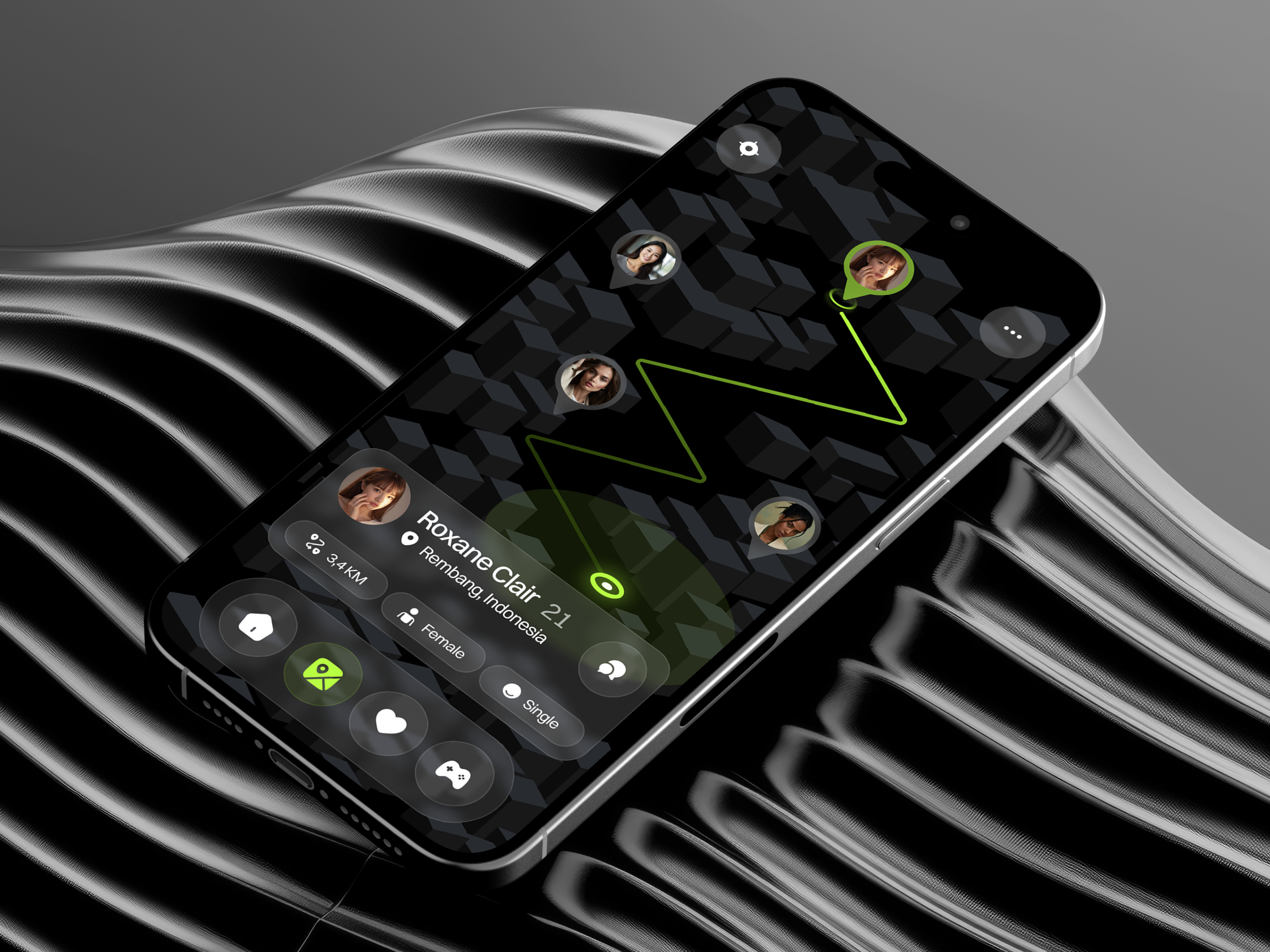 Matcha - Dating Mobile App app chat clean couple date dating dating app finder match message messenger mobile mobile app search social media swiss tinder ui ui design ux