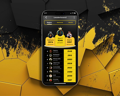 Daily UI Challenge 019 - Leaderboard UI app design daily ui challenge dailyui design figma illustration ui uiux
