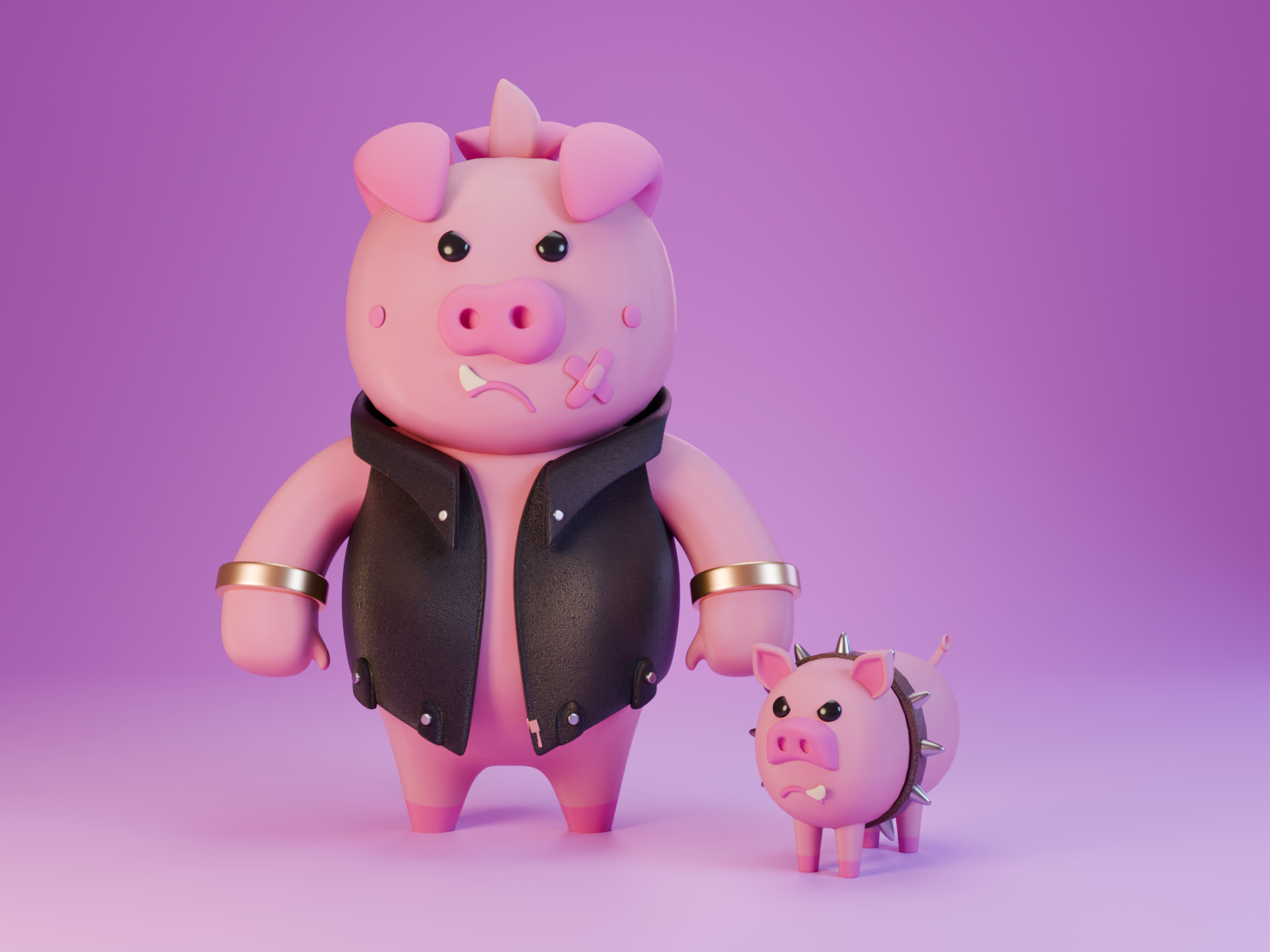 Bad Pig 3d blender characterdesign illustration