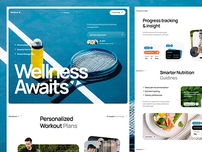 Wellplus Agency agency design digital elementor fitness health landing marketing nutritionist page product sport trainer ui webflow website wellness wordpress workout