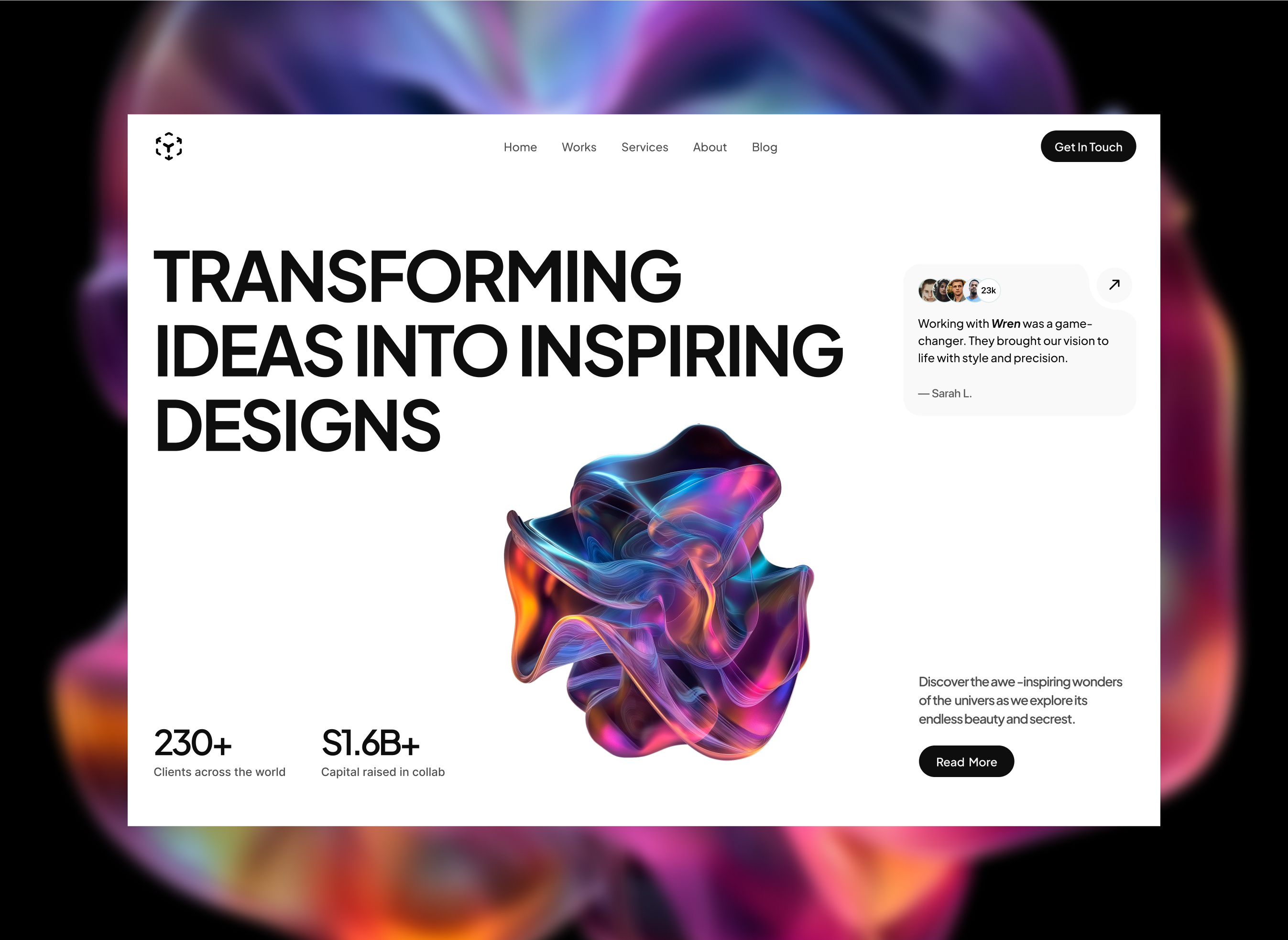 Example of Responsive Landing Page UI/UX Design