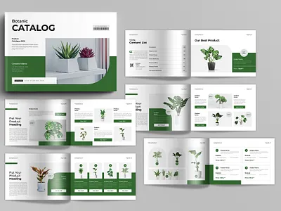 Catalog Brochure Template Landscape 3d a4 agency animation architecture botanic branding brochure business catalog catalogue cosmatic design graphic design interior layout logo motion graphics print ui