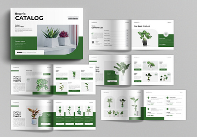 Catalog Brochure Template Landscape 3d a4 agency animation architecture botanic branding brochure business catalog catalogue cosmatic design graphic design interior layout logo motion graphics print ui