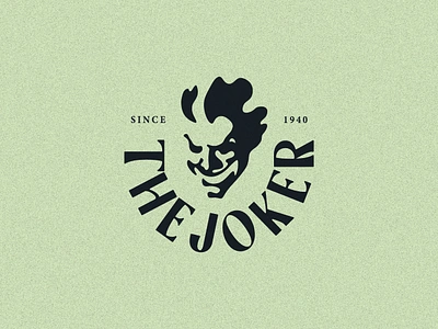 The Joker head logo batman branding comic film hero illustration joker logo mark movie super villain