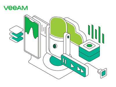 Veeam - Illustration and Icons graphic design icon design iconography vector