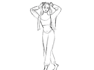 Manon inspired sketch characterdesign customcharacter girl illustration manon oc sketch